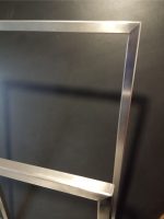 Wieszak na ręczniki stojący stal nierdzewna szlif L - imagine 7