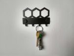 Wieszak metalowy na klucze heksagon WIE82 10cm - imagine 3