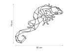 Decorațiune de perete metalică Gecko 90 cm - imagine 2