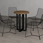 Noga do stołu Krzyżak Prosty S