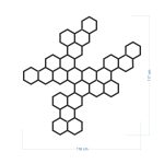 Suport pentru plante Heksagon 116x117 cm - imagine 2