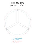 Stand pentru plante loft Tripod Big  M - imagine 4