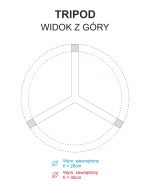 Suport pentru plante loft Tripod  L - imagine 5