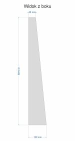 Oglindă Bergen metalică asimetrică stil scandinav 60 cm - imagine 9