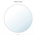 Oglindă Bergen metalică asimetrică stil scandinav 60 cm - imagine 10