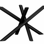 Podstawa do stołu z blatem szklanym Mediolan Tube M