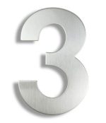 Număr casă 3 - descriptiv din oțel inoxidabil