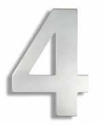 Număr casă 4 - descriptiv din oțel inoxidabil