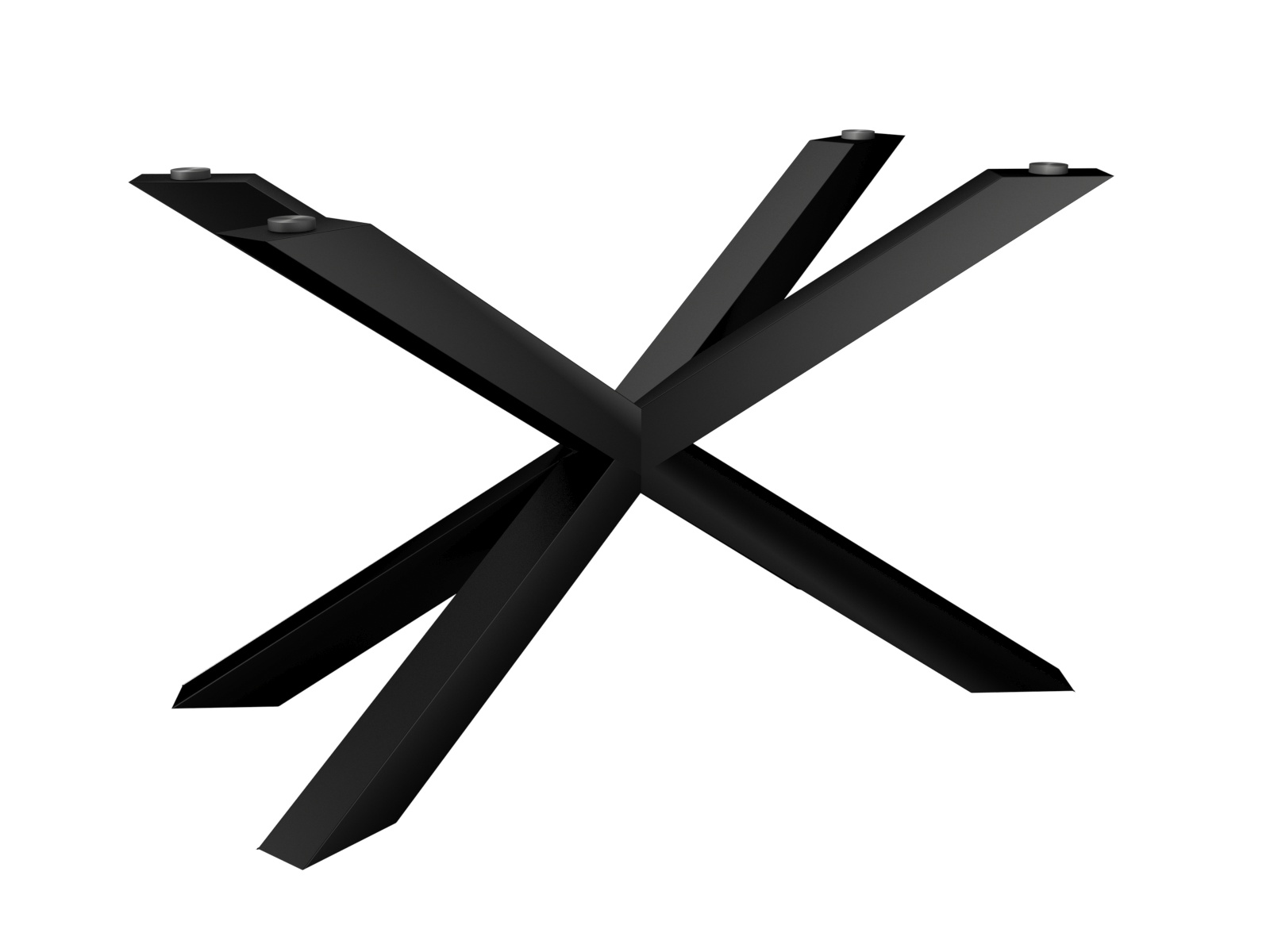 PAJAK-h72-WASKI-BLAT-SZKLANY-rozmiar-M_czarny_rend Bază pentru masă Spider îngustă sub blatul din sticlă M - imagine 1