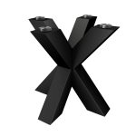 Picior metalic pentru masă de cafea Spider Heavy sub blatul de sticlă S