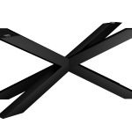 Noga metalowa do stołu pod blat szklany Pająk Heavy L