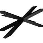 Noga metalowa do stołu pod blat szklany Pająk Heavy XL