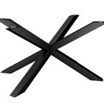 Picior de masă metalic Spider larg pentru blatul de sticlă M