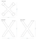 Bază de masă Spider îngustă Loft S - imagine 3