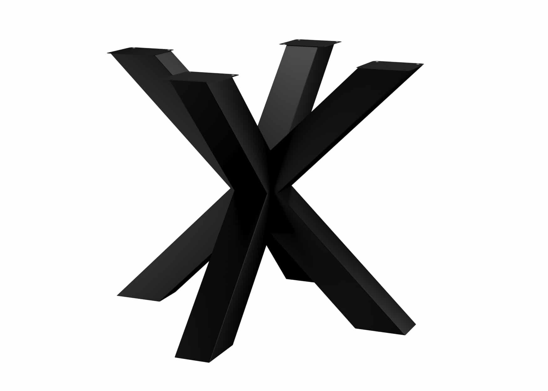 Pająk_HEAVY_S_czarny_rend1 noga metalowa do stołu Pająk Heavy S