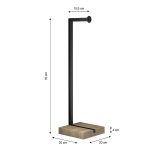 Suport hârtie igienică cu bază din lemn - imagine 2