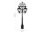 Cuier Hol Pentru Perete Lampă 130 cm - imagine 4