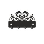 Wieszak metalowy na klucze wzór WIE167 10cm