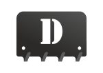 Wieszak metalowy na klucze WIE199 LITERKA D 10cm