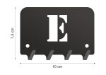 Wieszak metalowy na klucze WIE200 LITERKA E 10cm - imagine 2