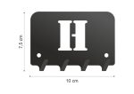 Wieszak metalowy na klucze WIE203 LITERKA H 10cm - imagine 2