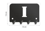 Wieszak metalowy na klucze WIE204 LITERKA I 10cm - imagine 2