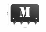 Wieszak metalowy na klucze WIE208 LITERKA M 10cm - imagine 2