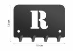 Wieszak metalowy na klucze WIE212 LITERKA R 10cm - imagine 2