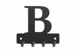 Wieszak metalowy na klucze WIE219 LITERKA B 10cm