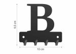 Wieszak metalowy na klucze WIE219 LITERKA B 10cm - imagine 2