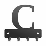 Wieszak metalowy na klucze WIE220 LITERKA C 10cm