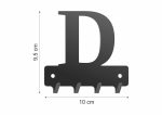 Wieszak metalowy na klucze WIE221 LITERKA D 10cm - imagine 2