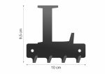 Wieszak metalowy na klucze WIE229 LITERKA L 10cm - imagine 2