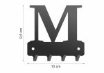 Wieszak metalowy na klucze WIE231 LITERKA M 10cm - imagine 2