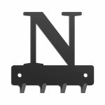 Wieszak metalowy na klucze WIE232 LITERKA N 10cm