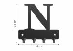 Wieszak metalowy na klucze WIE232 LITERKA N 10cm - imagine 2