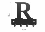 Wieszak metalowy na klucze WIE235 LITERKA R 10cm - imagine 2