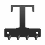 Wieszak metalowy na klucze WIE237 LITERKA T 10cm