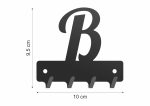Wieszak metalowy na klucze WIE242 LITERKA B 10cm - imagine 2