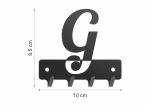 Wieszak metalowy na klucze WIE247 LITERKA G 10cm - imagine 2