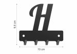 Suport metalic pentru chei WIE248 LITERĂ H 10 cm - imagine 2