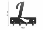 Wieszak metalowy na klucze WIE252 LITERKA L 10cm - imagine 2