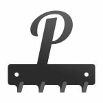 Wieszak metalowy na klucze WIE256 LITERKA P 10cm
