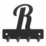 Wieszak metalowy na klucze WIE257 LITERKA R 10cm