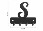 Wieszak metalowy na klucze WIE258 LITERKA S 10cm - imagine 2