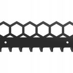Wieszak metalowy na klucze heksagon WIE82 20cm