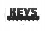 Wieszak metalowy na klucze keys WIE140 20cm - imagine 2
