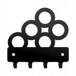 Wieszak metalowy na klucze Koła 10 cm