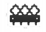 Wieszak metalowy na klucze Maroko 10 cm - imagine 4