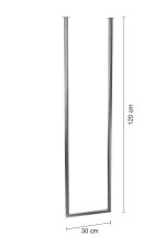 Wieszak sufitowy pojedynczy chrom XS - imagine 3